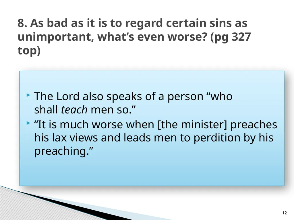 The Proper Distinction Between Law and Gospel by - slide 12 of 27