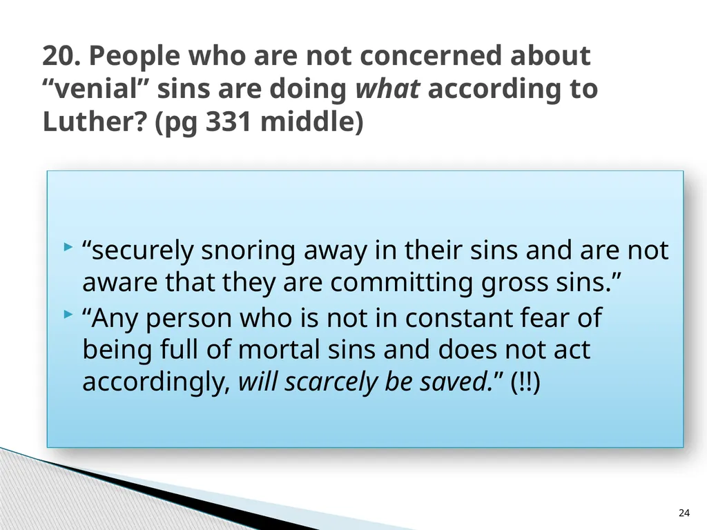 The Proper Distinction Between Law and Gospel by - slide 24 of 27