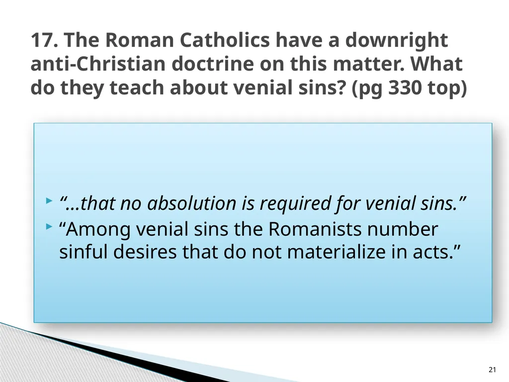 The Proper Distinction Between Law and Gospel by - slide 21 of 27