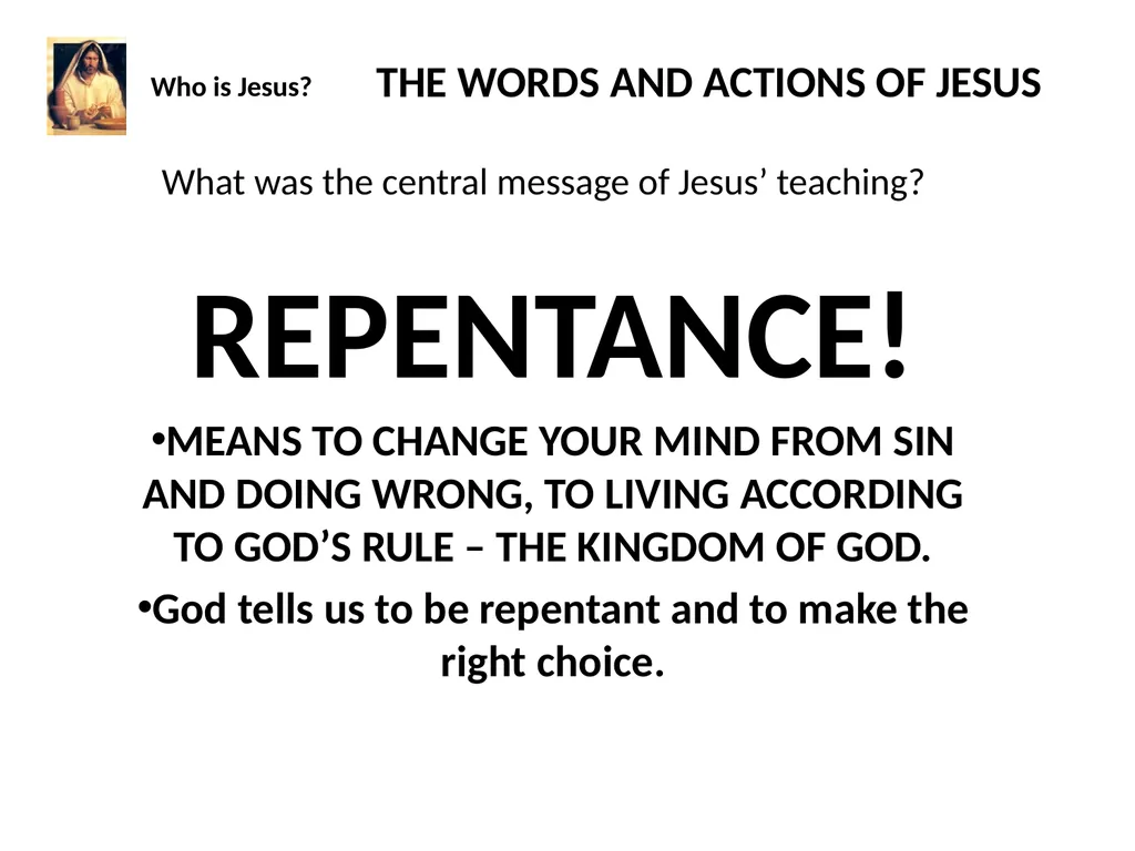 Who is Jesus? THE WORLD OF JESUS AND THE PEOPLE - slide 11 of 26