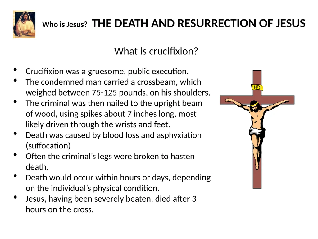 Who is Jesus? THE WORLD OF JESUS AND THE PEOPLE - slide 23 of 26