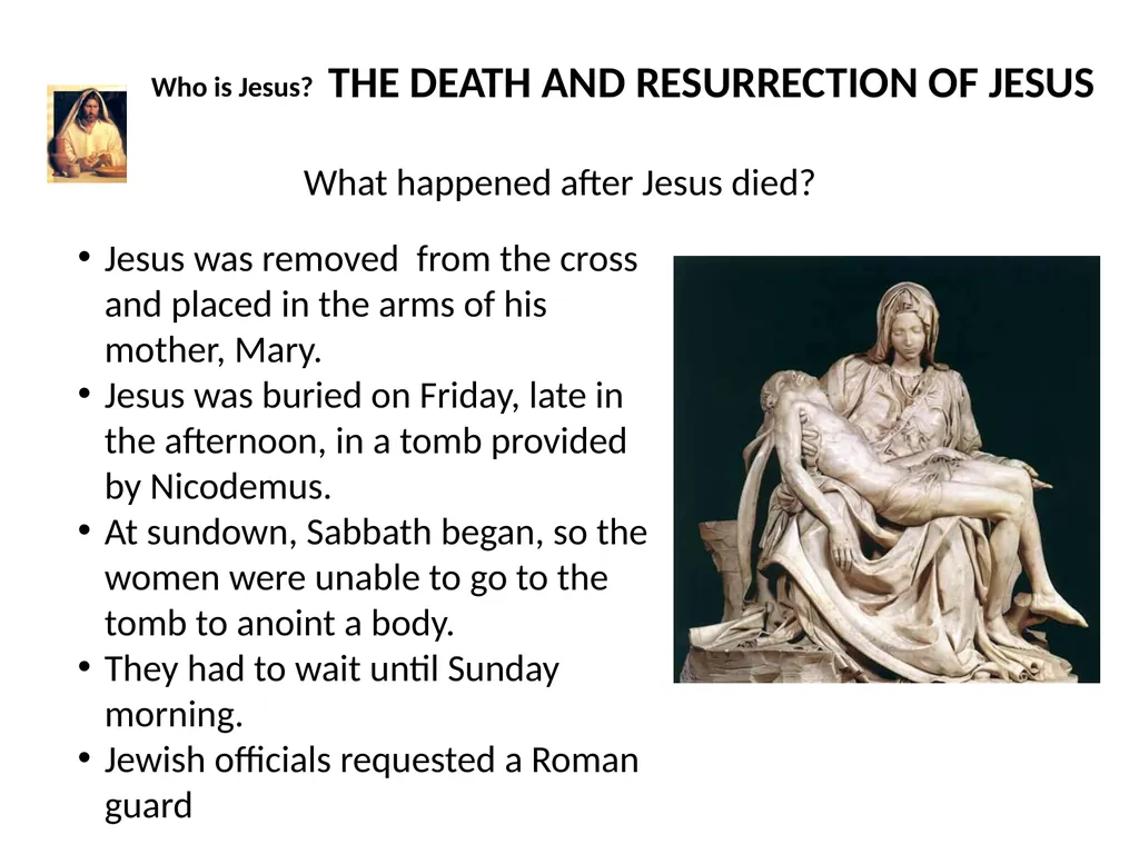 Who is Jesus? THE WORLD OF JESUS AND THE PEOPLE - slide 24 of 26