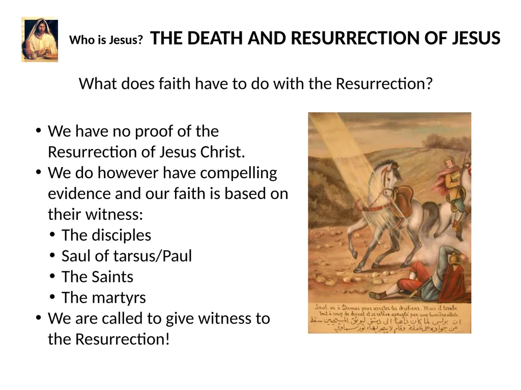 Who is Jesus? THE WORLD OF JESUS AND THE PEOPLE - slide 26 of 26