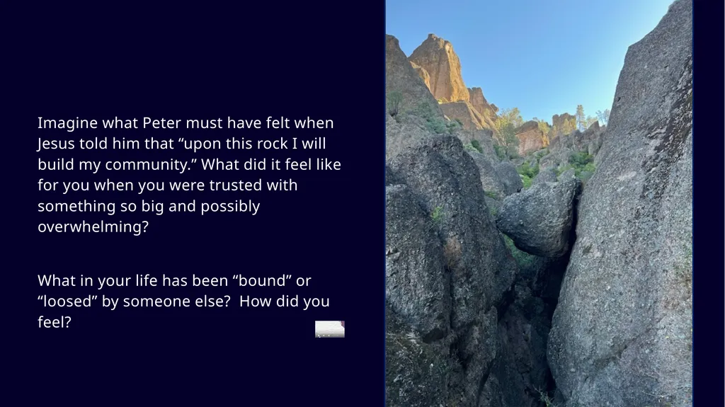 Imagine what Peter must have felt when Jesus told - slide 1 of 3