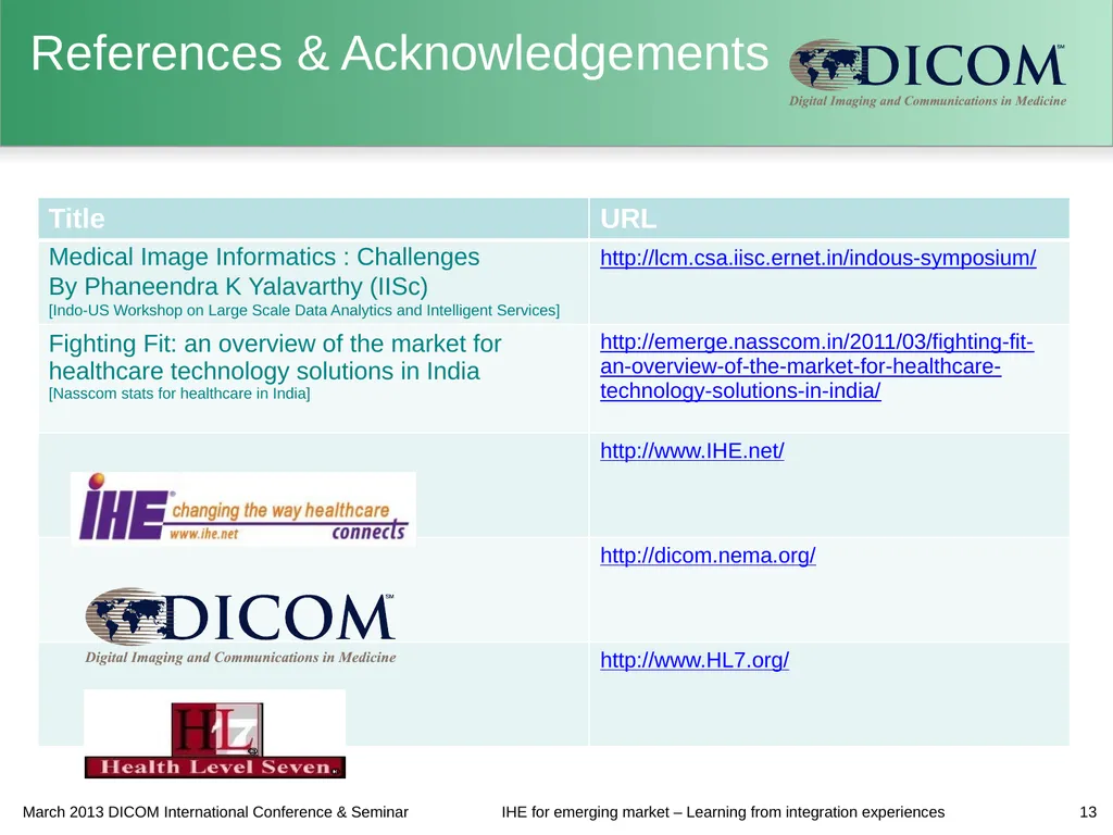 IHE for emerging market – Learning from - slide 13 of 14