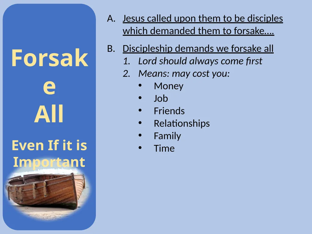 Luke 5:1-11 Call of the First Disciples Setting: - slide 29 of 31