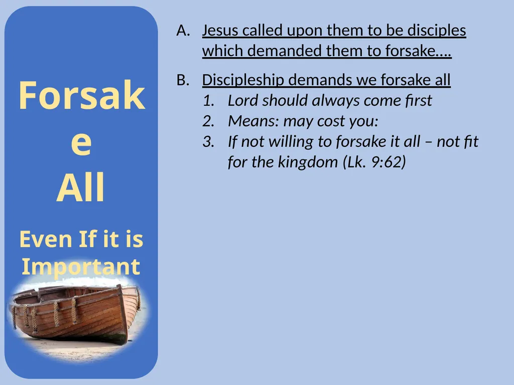 Luke 5:1-11 Call of the First Disciples Setting: - slide 30 of 31