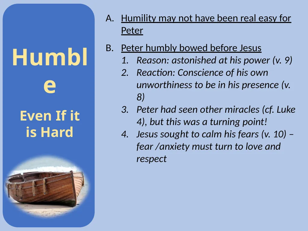 Luke 5:1-11 Call of the First Disciples Setting: - slide 24 of 31