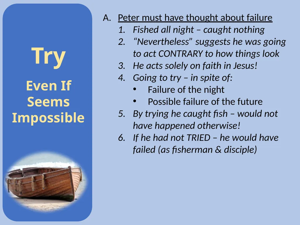 Luke 5:1-11 Call of the First Disciples Setting: - slide 15 of 31