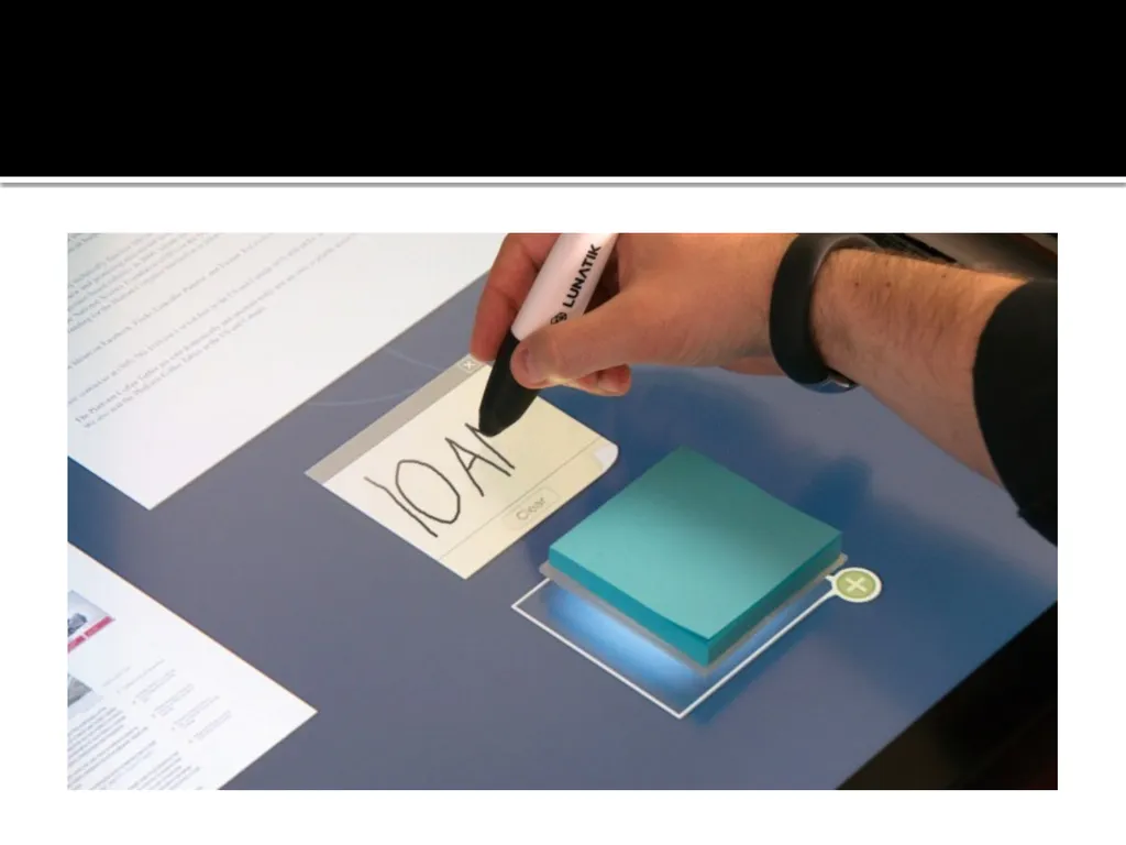 Tangible Interfaces on Projected Touch Tables by - slide 5 of 6