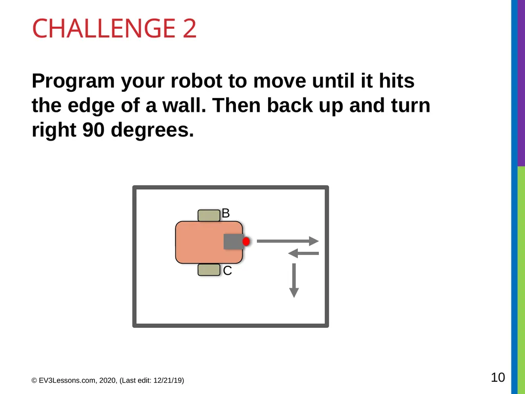 EV3 Classroom: Touch Sensor BEGINNER PROGRAMMING - slide 10 of 13