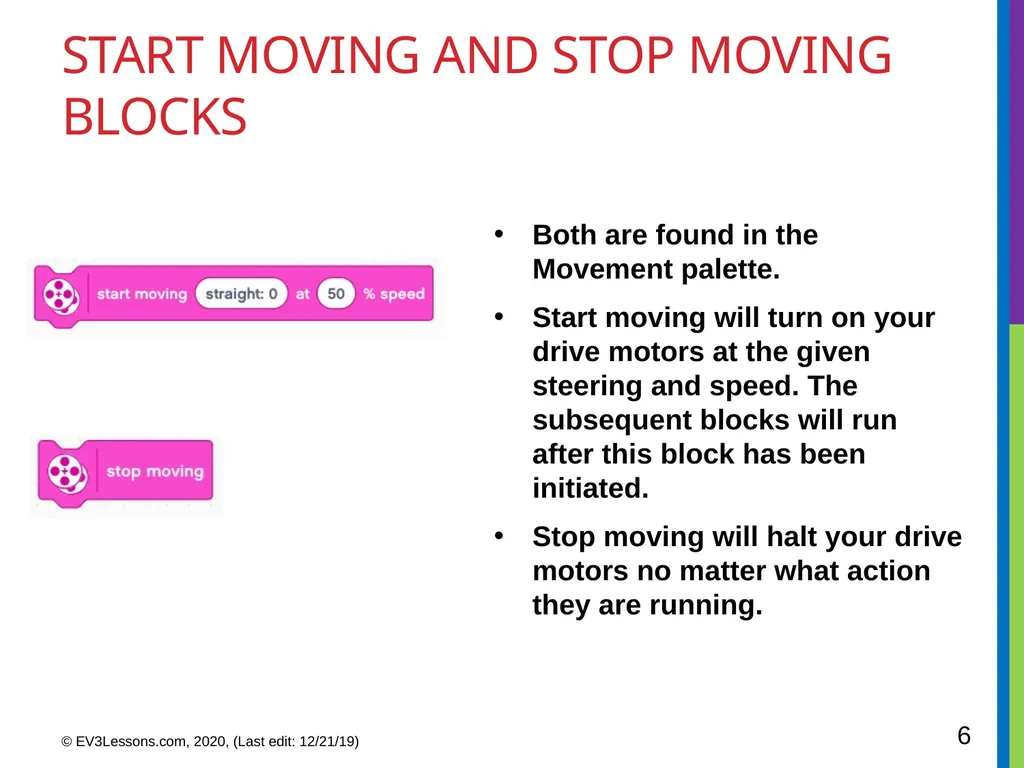 EV3 Classroom: Touch Sensor BEGINNER PROGRAMMING - slide 6 of 13
