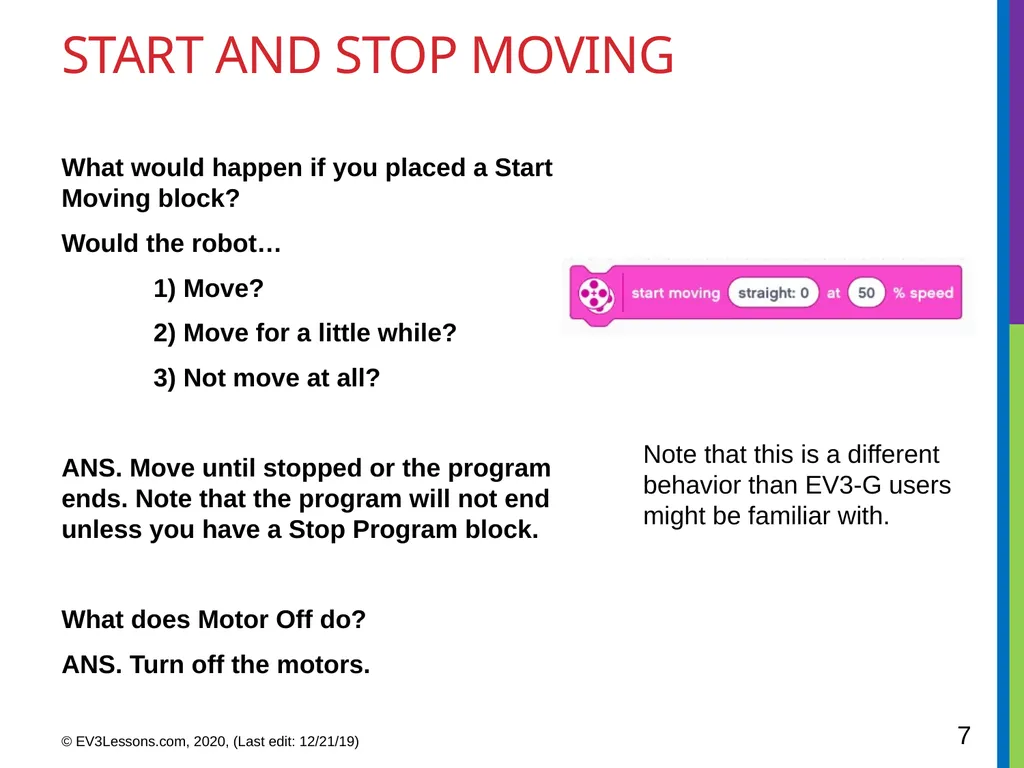 EV3 Classroom: Touch Sensor BEGINNER PROGRAMMING - slide 7 of 13