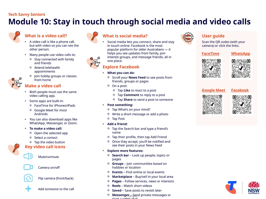 Tech Savvy Seniors Module 10: Stay in touch - slide 2 of 2