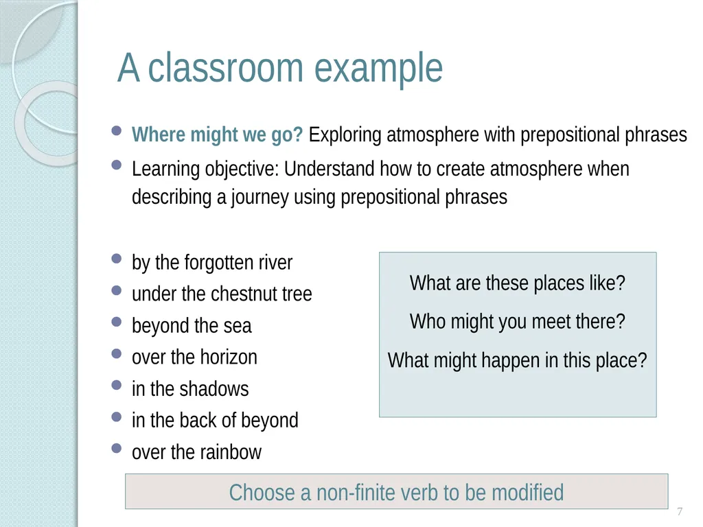 Adverbs and adverbials Adverbs An adverb modifies - slide 7 of 9