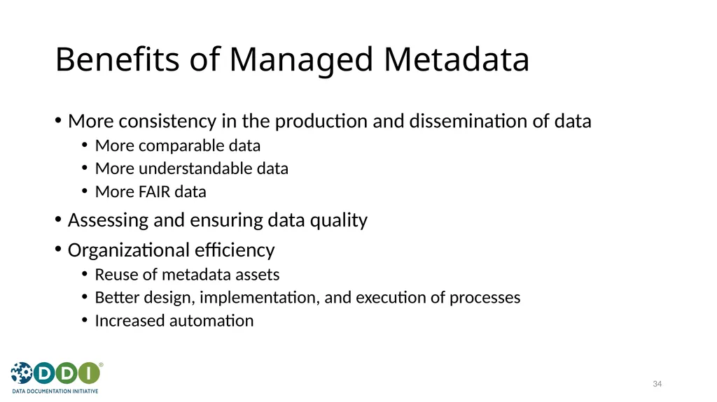 Introduction to Metadata for Research Data - slide 34 of 46