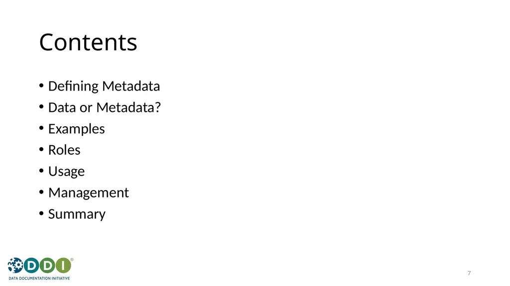 Introduction to Metadata for Research Data - slide 7 of 46