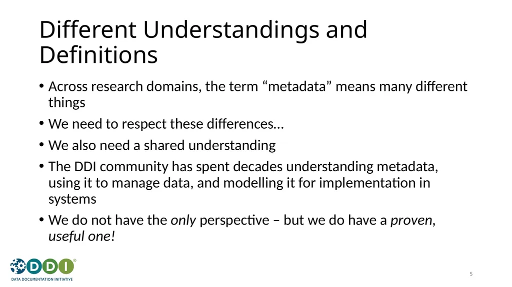 Introduction to Metadata for Research Data - slide 5 of 46