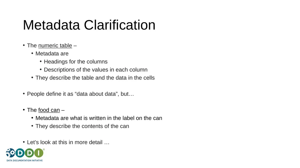 Introduction to Metadata for Research Data - slide 14 of 46
