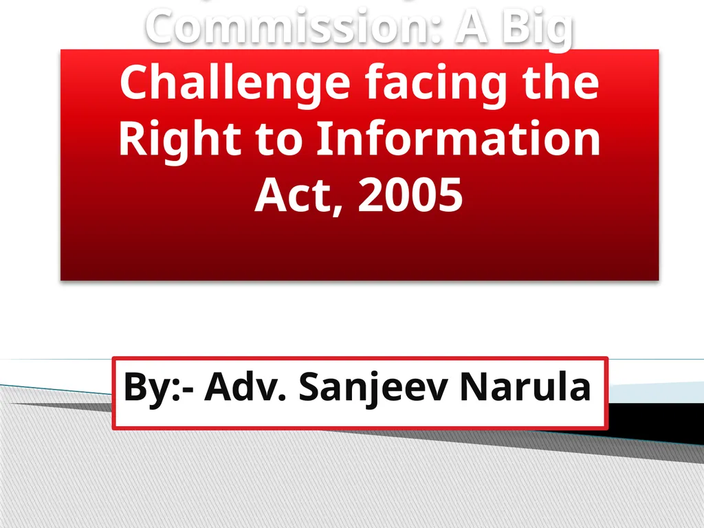 Execution of orders passed by the Commission: A - slide 1 of 10