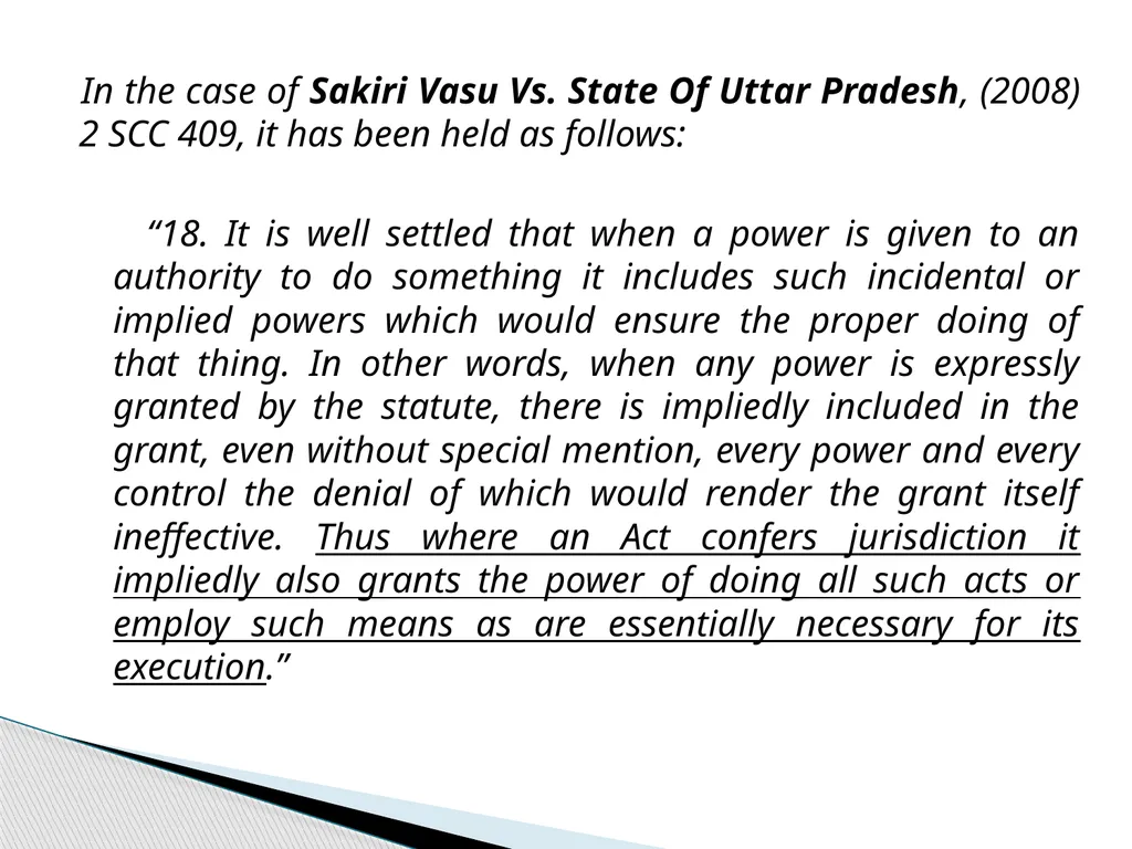Execution of orders passed by the Commission: A - slide 7 of 10