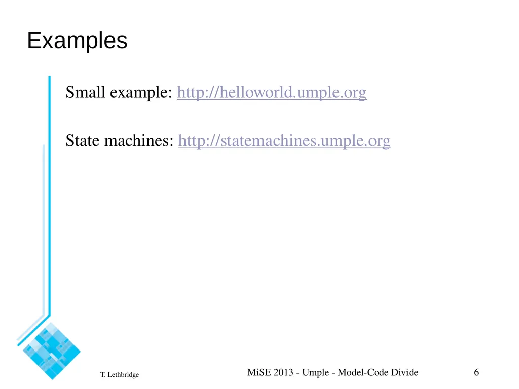 Model-Oriented Programming: Bridging the - slide 6 of 9