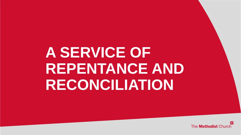 A service of repentance and reconciliation Please - slide 2 of 18