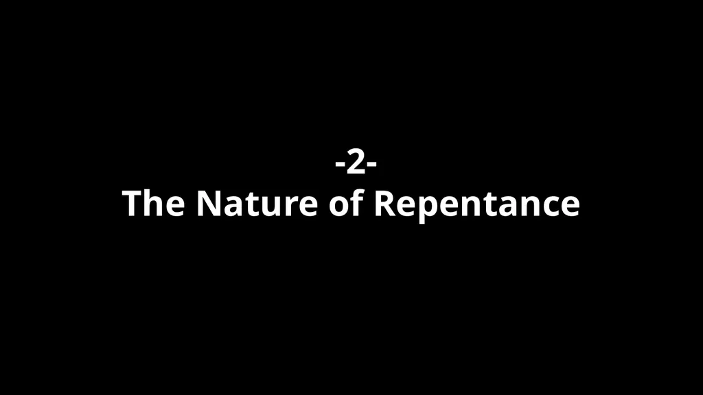 Forgiveness -1- The Need for Repentance “God - slide 14 of 78