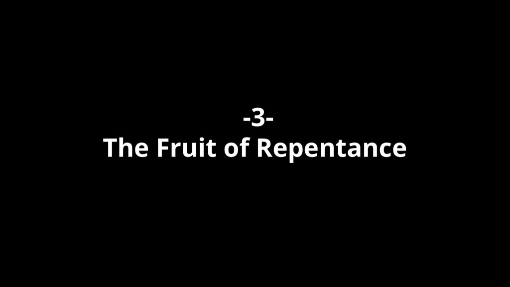 Forgiveness -1- The Need for Repentance “God - slide 51 of 78
