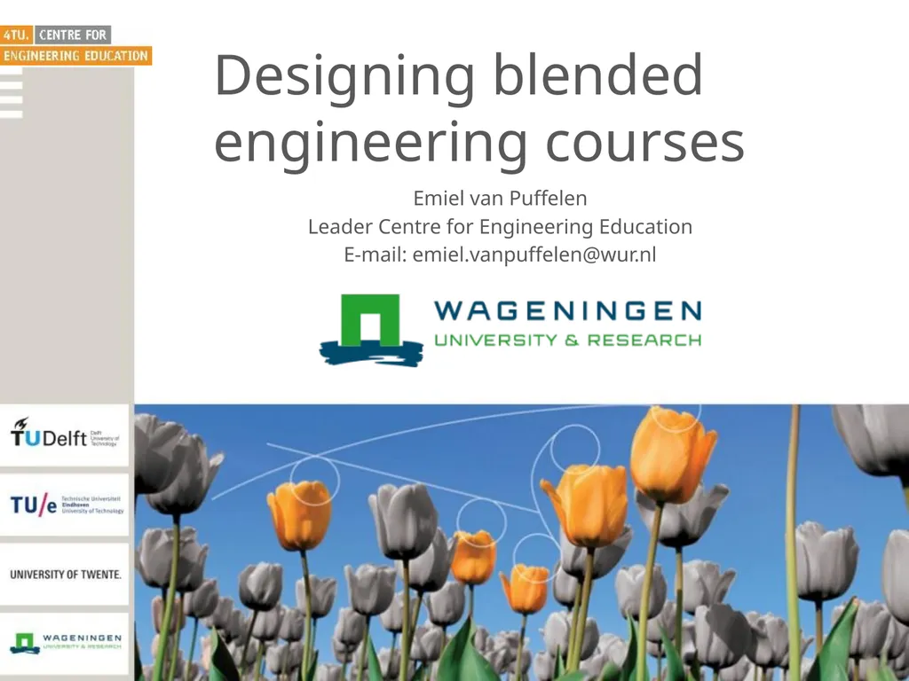 Emiel van Puffelen Leader Centre for Engineering - slide 1 of 13