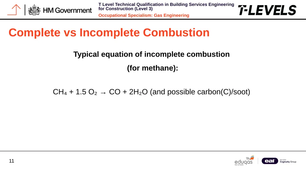 Occupational Specialism: Gas Engineering K1.16 - slide 11 of 31