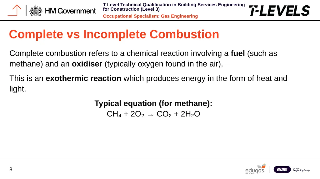 Occupational Specialism: Gas Engineering K1.16 - slide 8 of 31