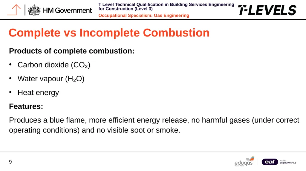 Occupational Specialism: Gas Engineering K1.16 - slide 9 of 31