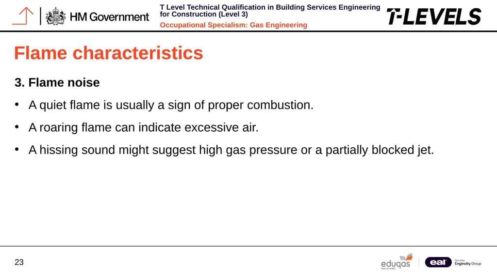 Occupational Specialism: Gas Engineering K1.16 - slide 23 of 31