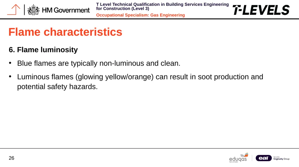 Occupational Specialism: Gas Engineering K1.16 - slide 26 of 31