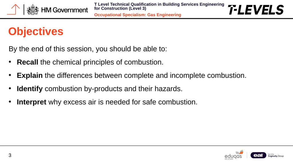 Occupational Specialism: Gas Engineering K1.16 - slide 3 of 31