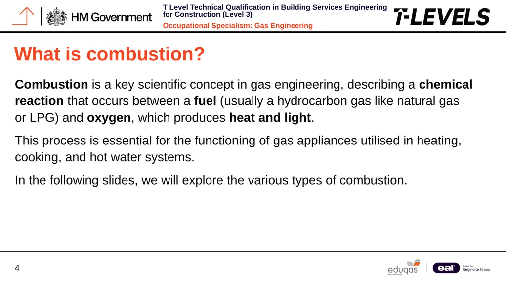 Occupational Specialism: Gas Engineering K1.16 - slide 4 of 31
