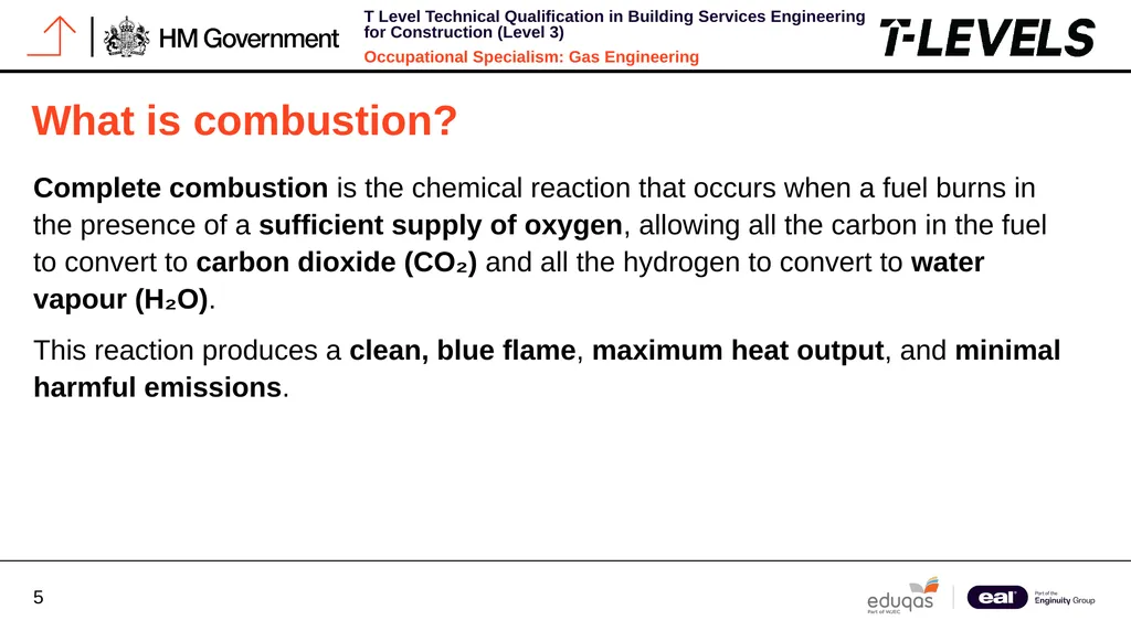 Occupational Specialism: Gas Engineering K1.16 - slide 5 of 31