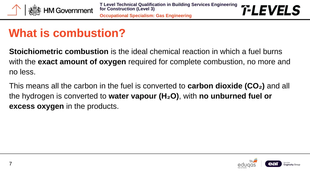 Occupational Specialism: Gas Engineering K1.16 - slide 7 of 31