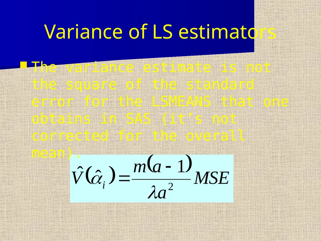 Balanced Incomplete Block Design (BIBD) Notation - slide 8 of 17