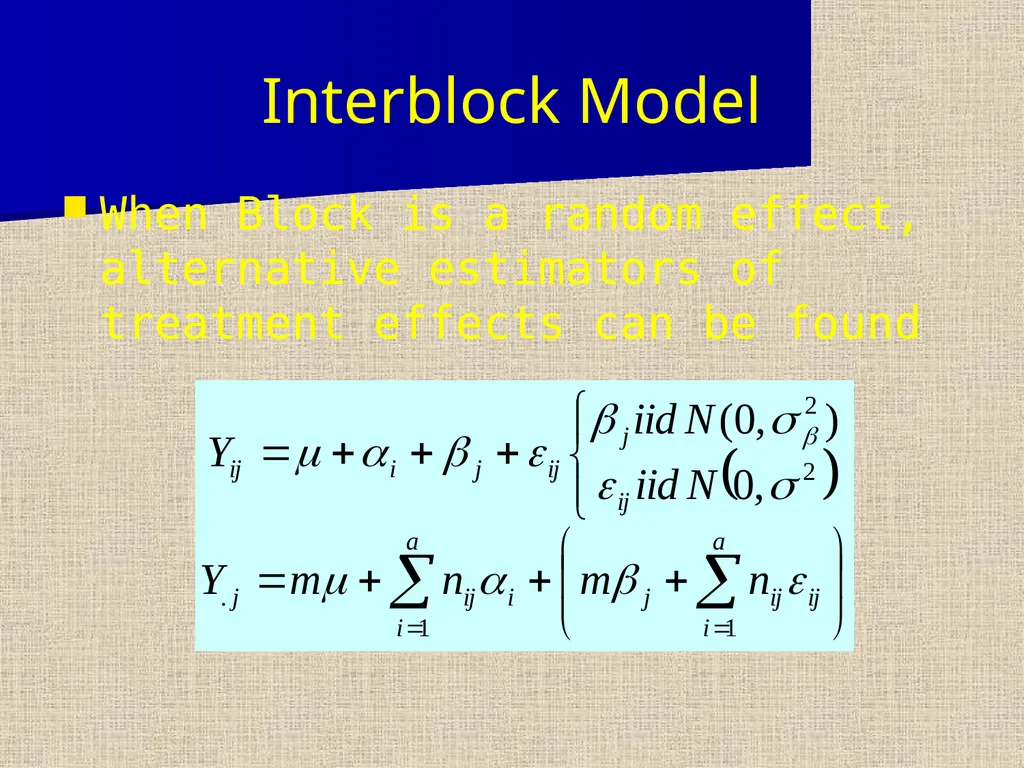 Balanced Incomplete Block Design (BIBD) Notation - slide 11 of 17