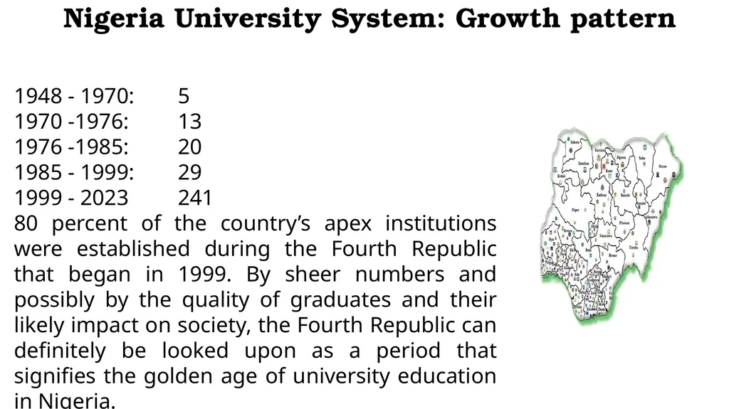 Presentation on University Education at the - slide 5 of 19