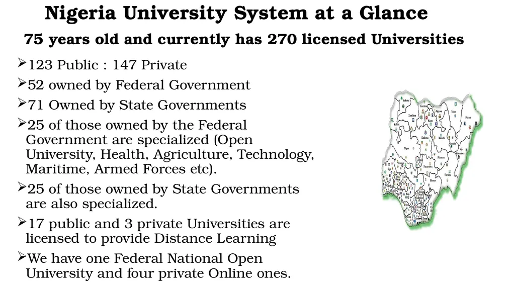 Presentation on University Education at the - slide 4 of 19