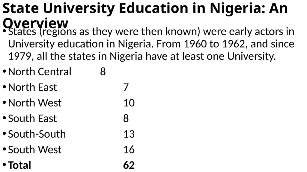 Presentation on University Education at the - slide 7 of 19