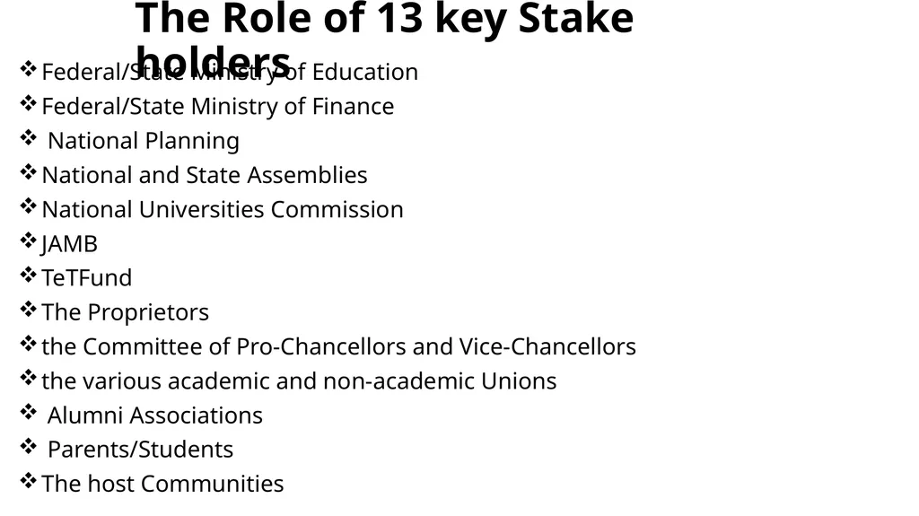 Presentation on University Education at the - slide 16 of 19