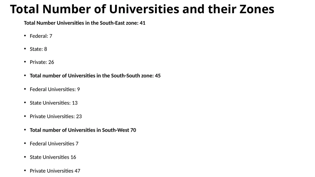 Presentation on University Education at the - slide 10 of 19