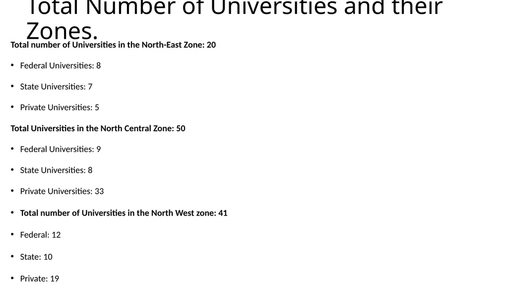 Presentation on University Education at the - slide 9 of 19