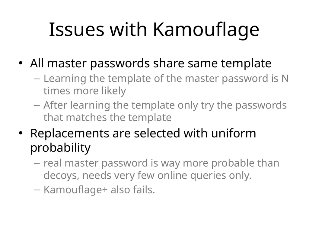 Cracking-Resistant Password Vaults Using Natural - slide 34 of 62