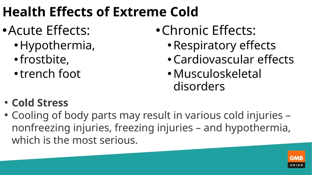 Cold Weather Working Dan Shears National HS&E - slide 4 of 20