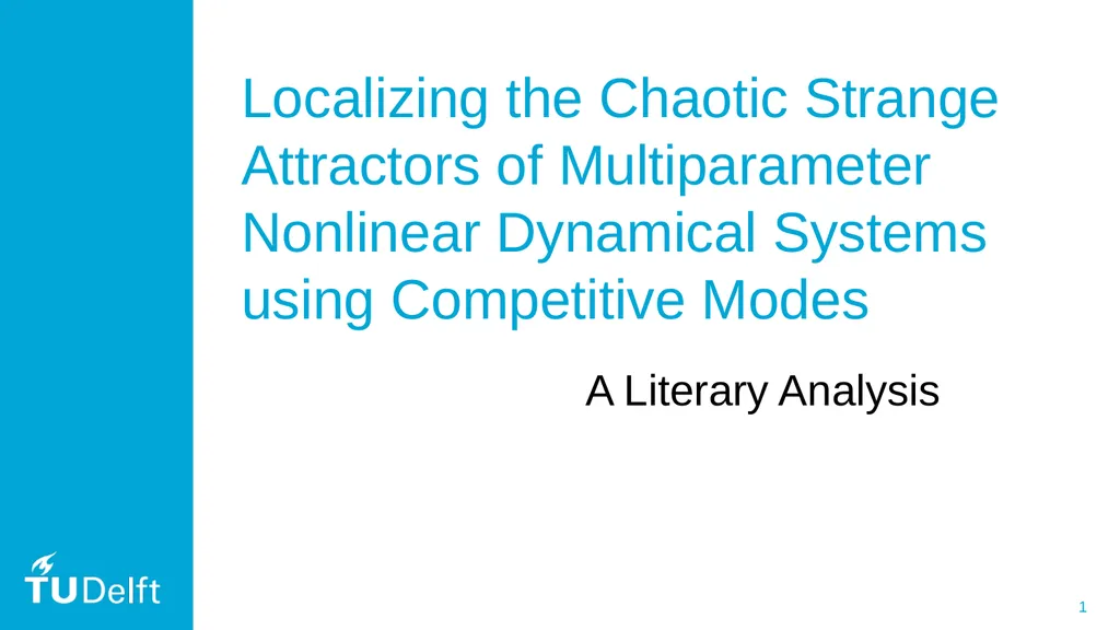 Localizing the Chaotic Strange Attractors of - slide 1 of 25